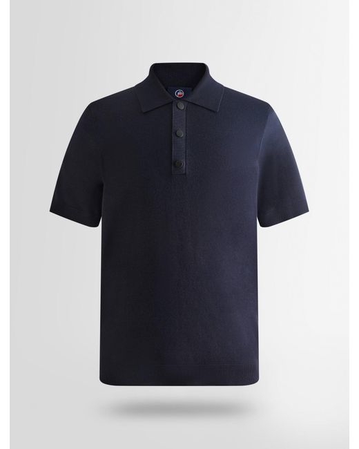 Fusalp Blue Henryo Short-Sleeve Polo Shirt for men