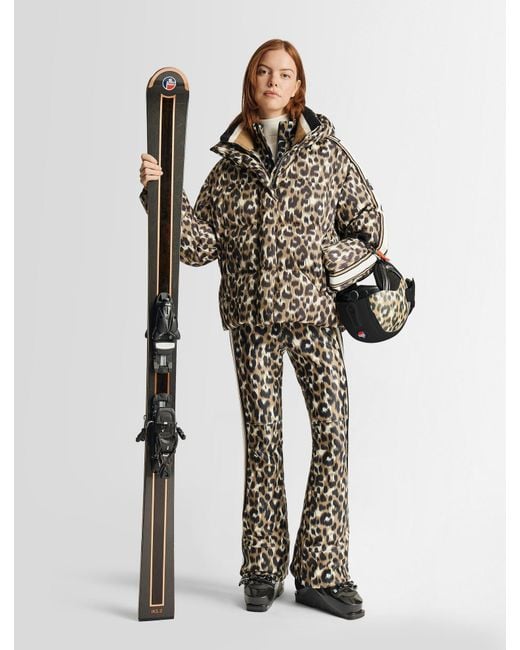 Fusalp Black Ada Leopard Down Jacket