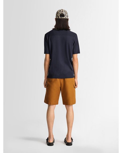Fusalp Blue Henryo Short-Sleeve Polo Shirt for men