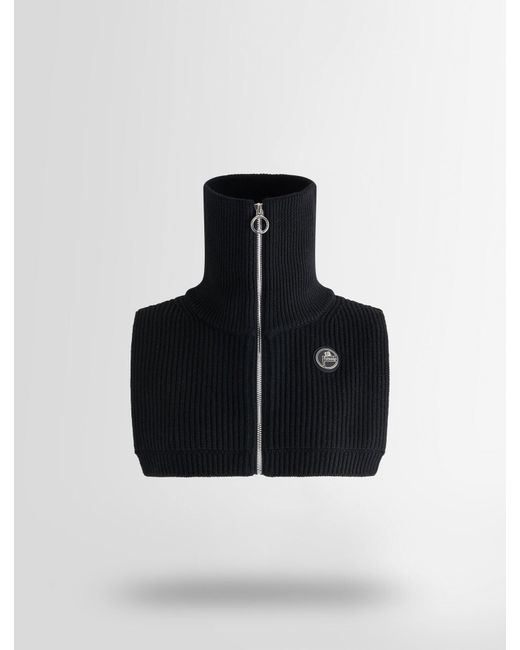Fusalp Black Knit Bib Neckwarmer