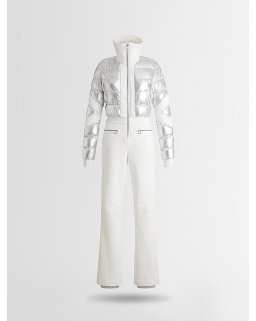 Fusalp White Clarisse Metal Ski Suit