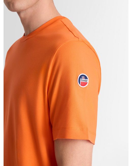 Fusalp Orange Riviere Tee Shirt for men