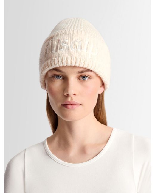 Fusalp White Knit Beanie