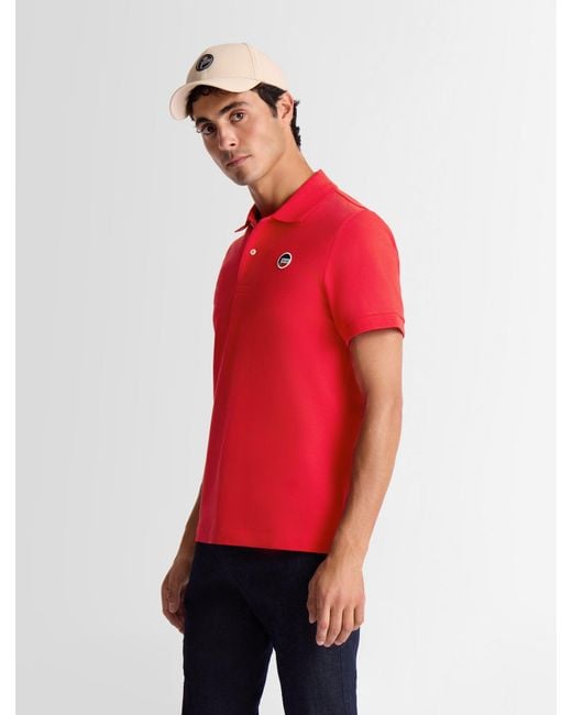 Fusalp Red Elbin Short-Sleeve Polo Shirt for men