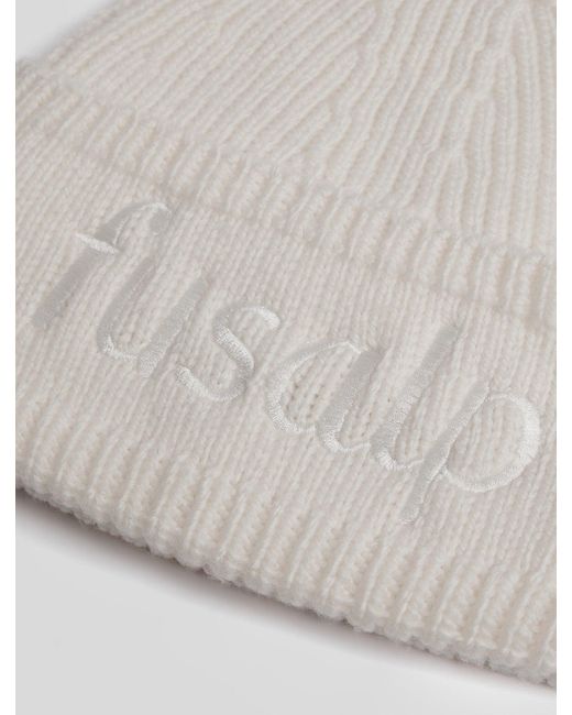Fusalp White Knit Beanie