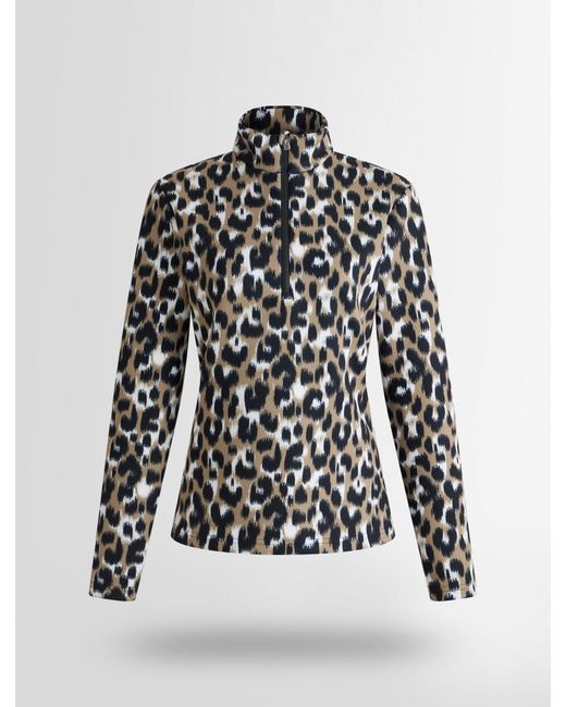 Sous Pull Orion Leopard Fusalp en coloris Black