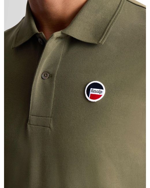 Fusalp Green Elbin Short-Sleeve Polo Shirt for men
