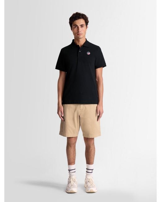 Fusalp Black Elbin Short-Sleeve Polo Shirt for men