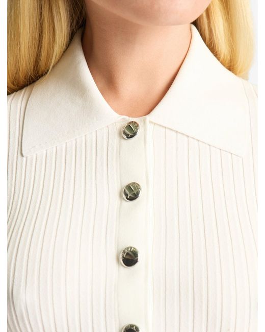 Fusalp White Vera Short-Sleeve Polo Shirt