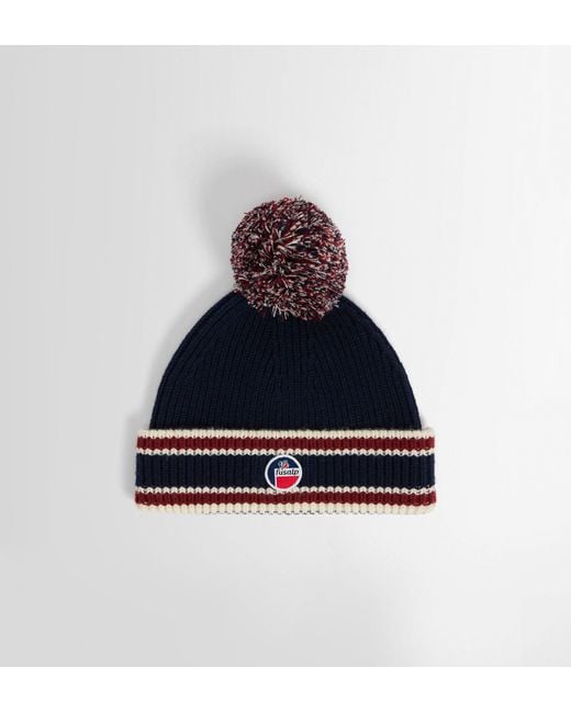Fusalp Blue Pompon Beanie