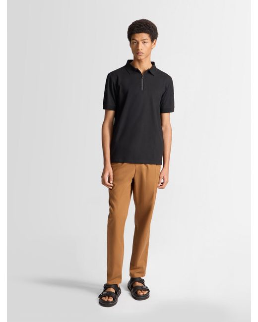 Fusalp Black Anatole Short-Sleeve Polo Shirt for men