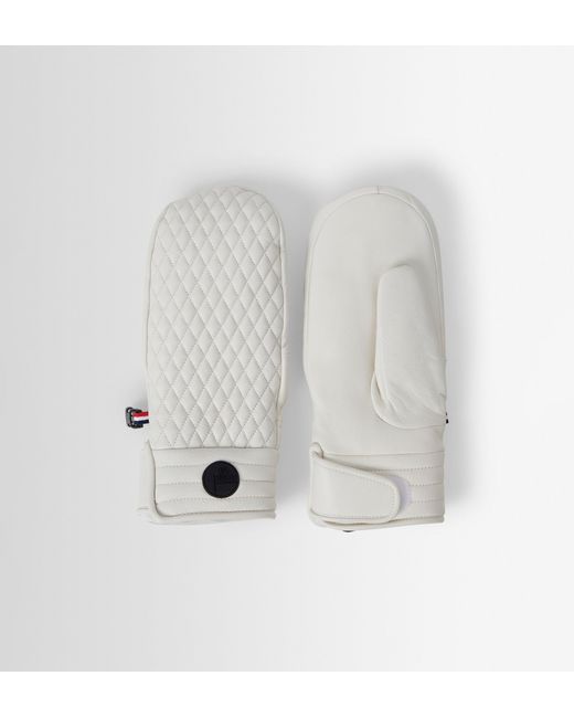 Fusalp White Athena Ski Mittens