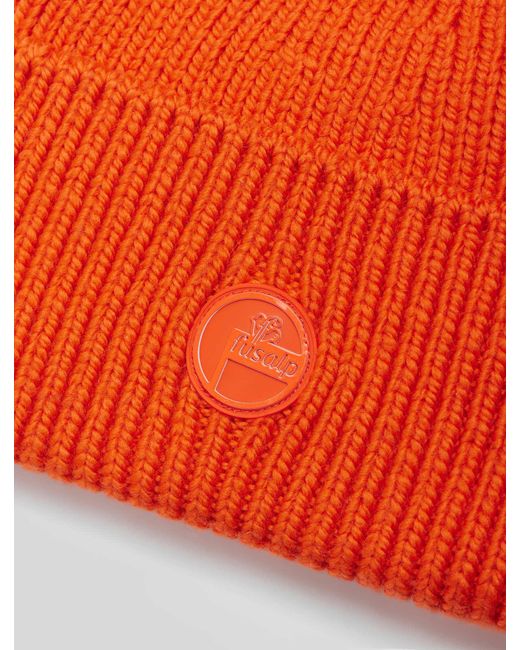 Fusalp Orange Knit Beanie