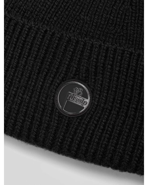 Fusalp Black Knit Beanie