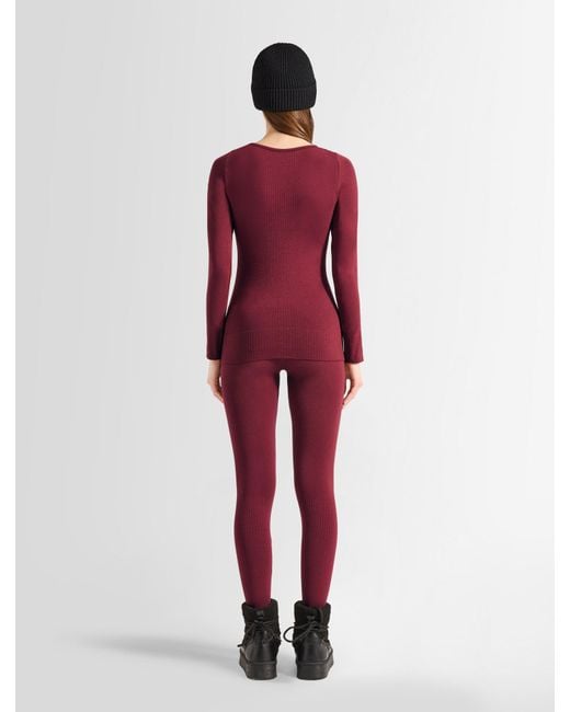 Fusalp Red Troop Col Rond Thermal Layer