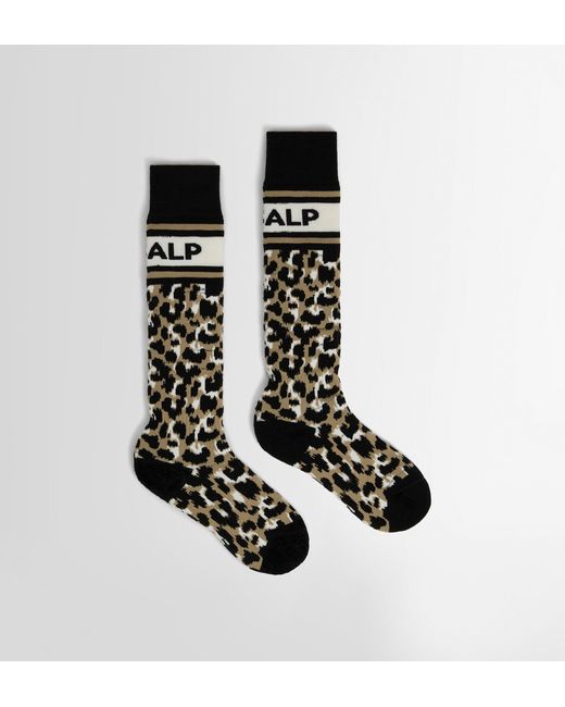 Fusalp Black Leopard Sock Ski Socks
