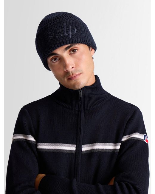 Fusalp Blue Knit Beanie