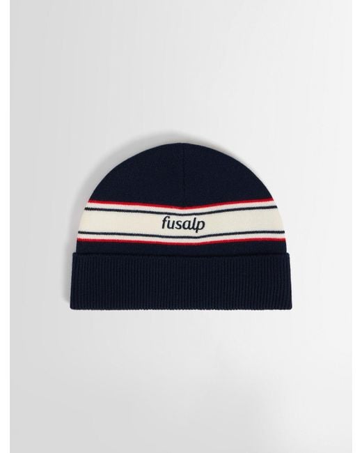 Fusalp Blue Retro Beanie