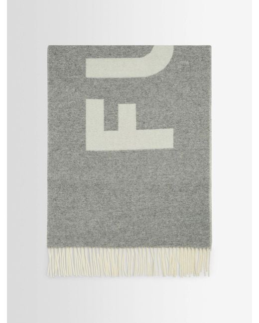 Fusalp Gray Oversize Scarf Scarf
