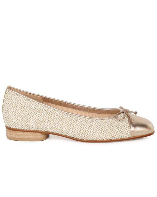 Gabor Natural Dulford Ballet Pumps