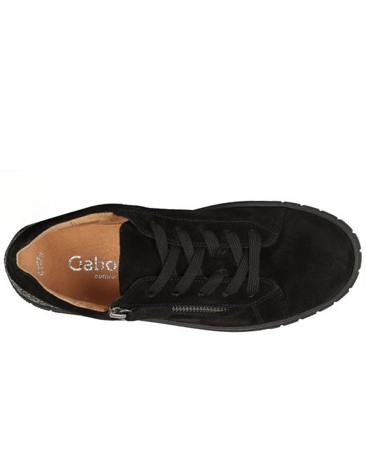Gabor Black Ferry Trainers