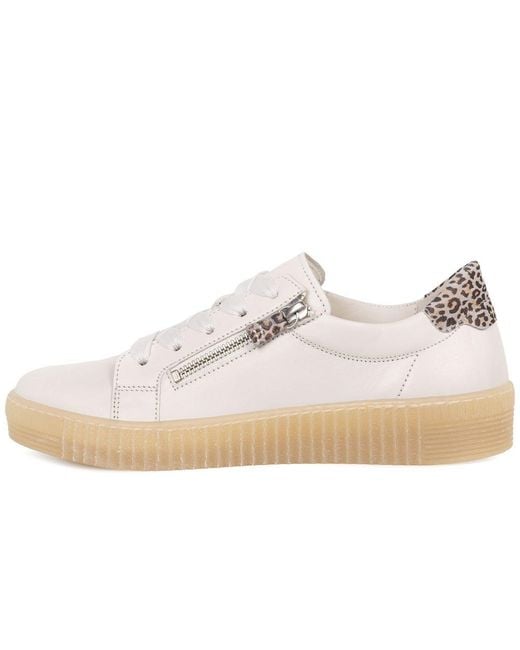 Gabor White Wisdom Ladies Trainers