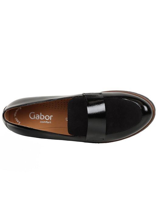 Gabor Black Elder Loafers