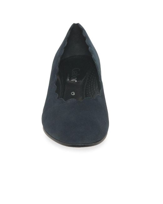 Gabor Blue Gigi Court Shoes