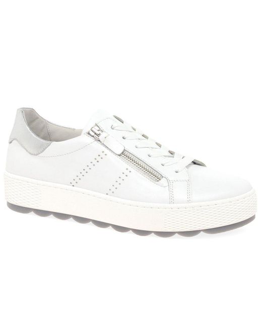 Gabor White Quench Casual Trainers