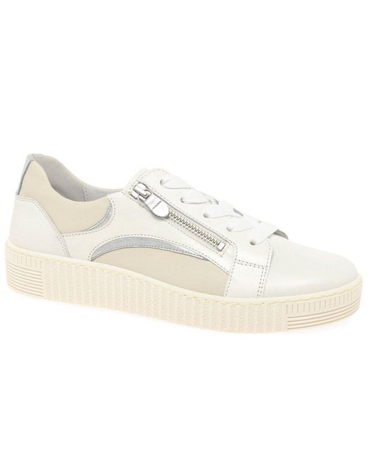 Gabor White Wemo Trainers