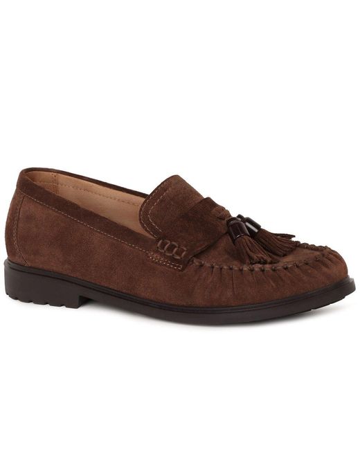 Gabor Brown Hamble Tassel Loafers