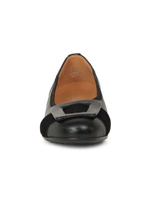 Gabor Black Paige Ballet Pumps