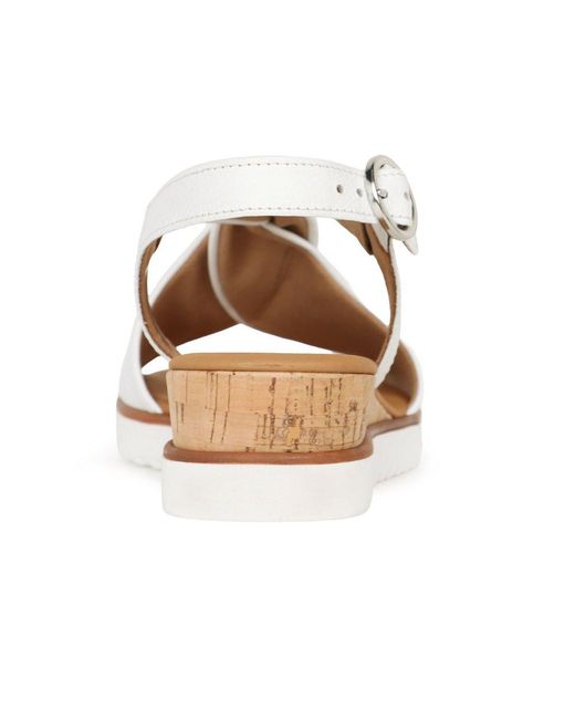 Gabor White Rich Sandals