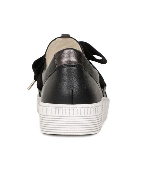 Gabor Black Waltz Casual Trainers Lea (Smokey)