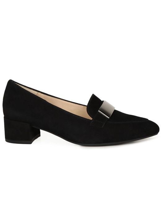 Gabor Black Dayana Court Shoes