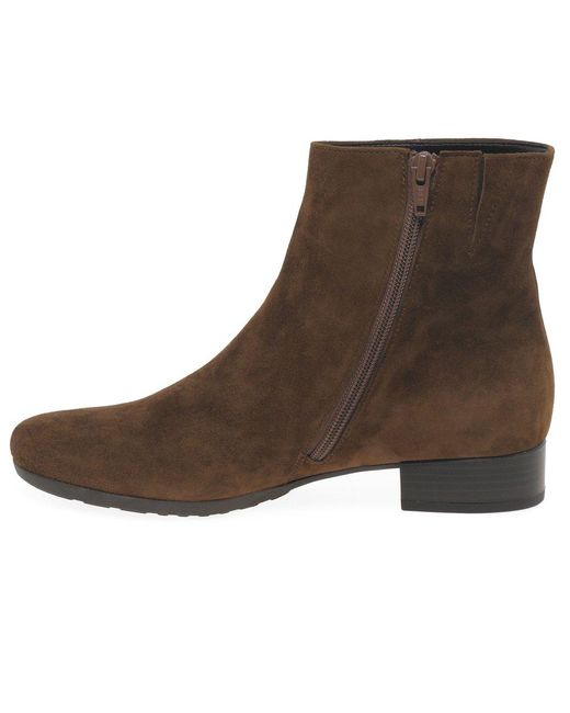 Gabor Brown Buzz Ankle Boots
