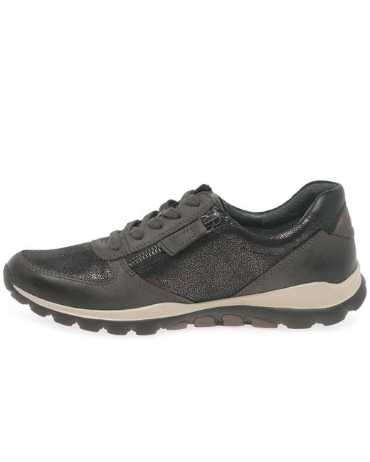 Gabor Black Fantastic Casual Sports Trainers