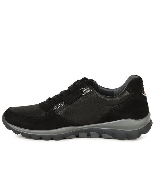 Gabor Black Fantastic Casual Sports Trainers