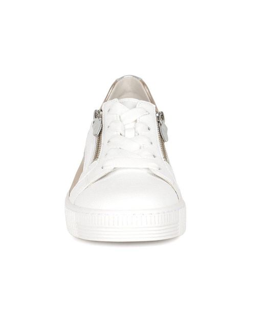 Gabor White Wemo Trainers