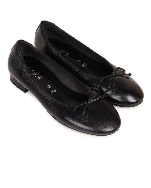Gabor Black Honour Ballet Pumps