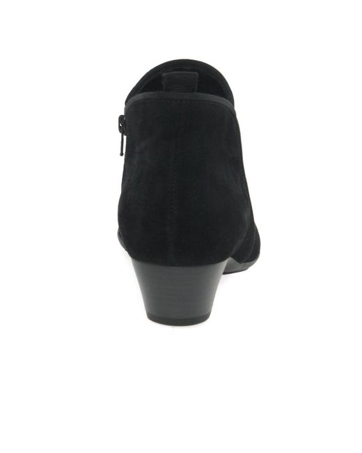 Gabor Black Trudy Ankle Boots