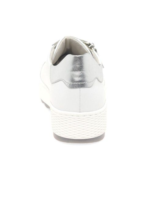 Gabor White Quench Casual Trainers