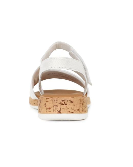 Gabor White Oporto Sandals Lea (Kork)