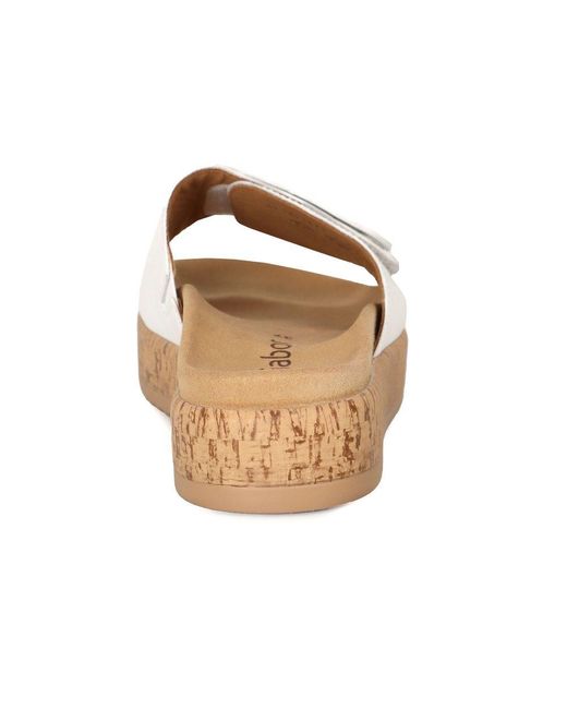 Gabor Metallic Kirby Mule Sandals