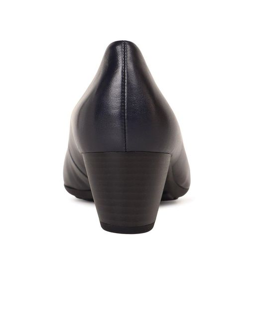 Gabor Blue Brambling Court Shoes