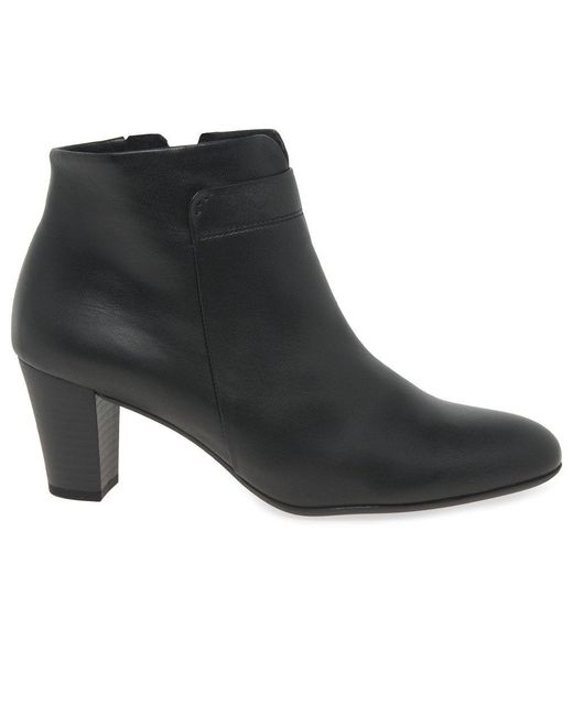 Gabor Black Matlock Ankle Boots