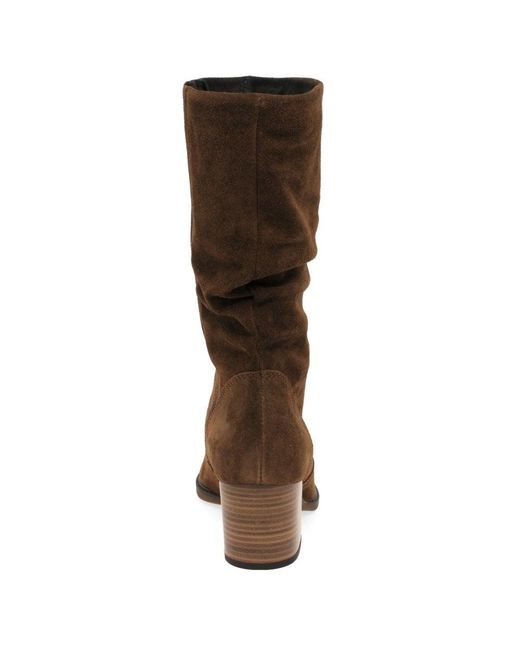 Gabor Brown Ramona Calf-Length Boots