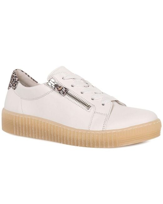 Gabor White Wisdom Ladies Trainers