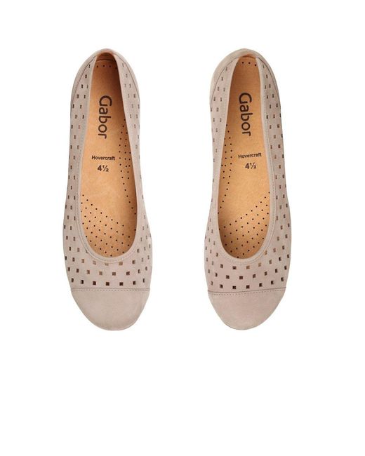 Gabor Pink Ruffle Punched Detail Casual Shoes