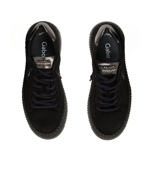 Gabor Black Sail Trainers